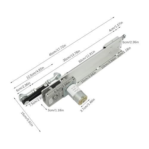 Mini actuador lineal telescópico DC24V ajustable de 3-15cm para proyectos con rosca M8 7