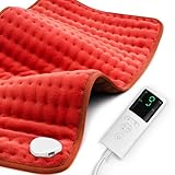 Losiny Heating Pad for Back Pain Relief & Cramps 17'x33' Large, Moist Dry Heat Options, Electric Heating Pads for Neck and Shoulder, 9 Heat Settings, Auto Shut Off, Machine Washable, Gifts for Women