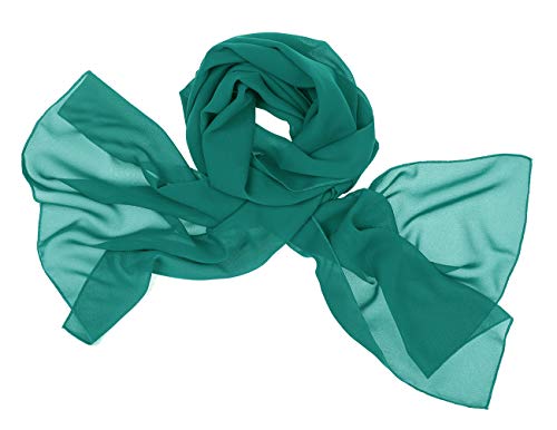 Bridesmay Mujeres Chales Bufanda De Gasa para Boda Playa Fiesta Noche Turquoise L