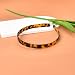 Kefley Tortoise Shell Acetate Headband for Women with Teeth Leopard Print Resin Thin Headbands - Vintage Hairband Headpiece