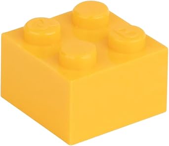 500 Piece 2x2 Building Bricks Loose Pack, Melon