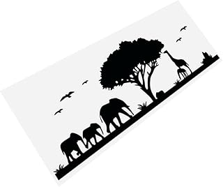 VOSAREA Adesivo De Parede Adesivos Pretos Decalques De Parede Preto Adesivos Tvd Adesivos De Elefante Decalques De Parede Girafa Decalque De Fundo Minimalista Decalque De Parede Adesivo