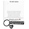 Ouligay Drive Safe Keyring Gifts for Boyfriend Him Husband Fiance Men Valentines Day Gift for Boyfriend Birthday Romantic Men Bf Romantic I Love You Gifts Presents #4