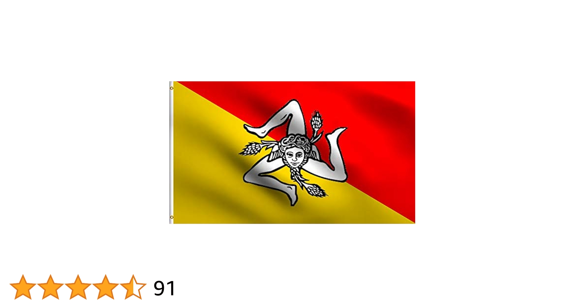 Amazon.co.jp: DMSE シチリア島 トリナクリア シチリア国旗 3x5