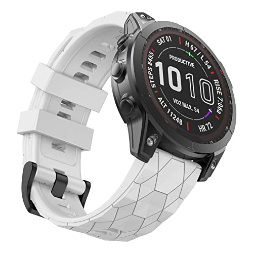 MYSNBKN Fenix 7X Strap 26mm Silicone bands for Garmin Fenix 7X/Fenix 6X/Fenix 6X Pro/Fenix 5X/Fenix 5X Plus/Fenix 3/Fenix 3 HR(Quick Fit)