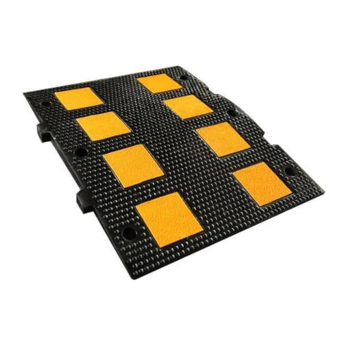 Ralentisseur caoutchouc pour parking et garage de dimensions 48x58x5cm