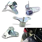 Flygun 4 PCS Car Tailgate Hinge Kit, 2.72' x 2.99' + 3.54' x 1.77' Door Hinge Replacement 15074253, Perfect Fit Modified Accessories, Compatible with Chevrolet Silverado GMC Sierra Hummer (Silver)