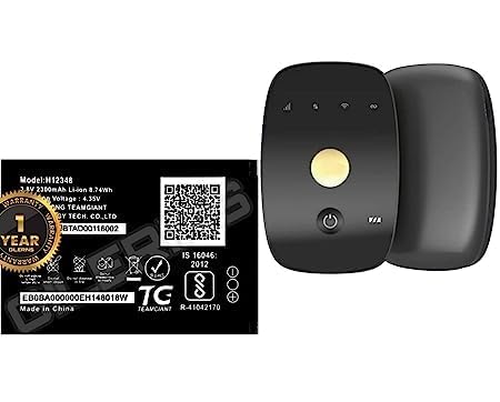 Image of Original H12348 Battery for Jio WiFi Reliance Jio WiFi Dongle /Airtel WiFi / M2S Fi 2 / Wireless Router 4g FI2 / M2 hot spot Battery with 1 Year Warranty ***
