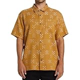 Activité : style de vie Billabong Chemise classique Sundays tissée à manches courtes pour homme, Moutarde, Taille L