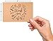 40 Kraft Rustic and Vintage Thank You Cards | Bulk Box Set w/ Envelopes & Stickers | Large Brown 4 x 6