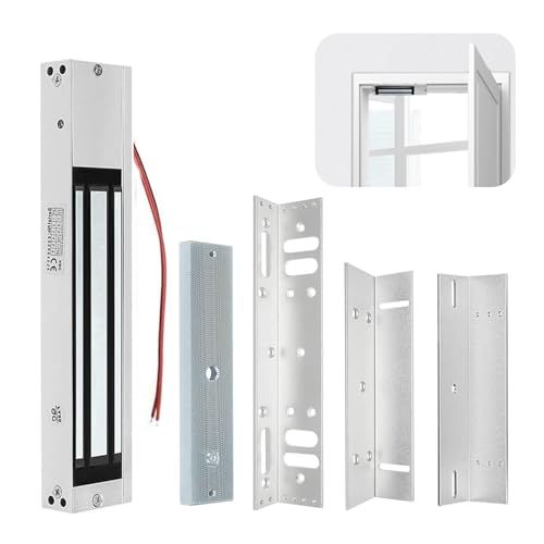 Dc 12v 280kg Cerradura MagnéTica EléCtrica Fuerza De RetencióN De 600 Libras, Para Sistema De Control De Acceso A Puerta Controlador De Host Entrada De Puerta Modo Nc Sistema De Seguridad En El Hogar