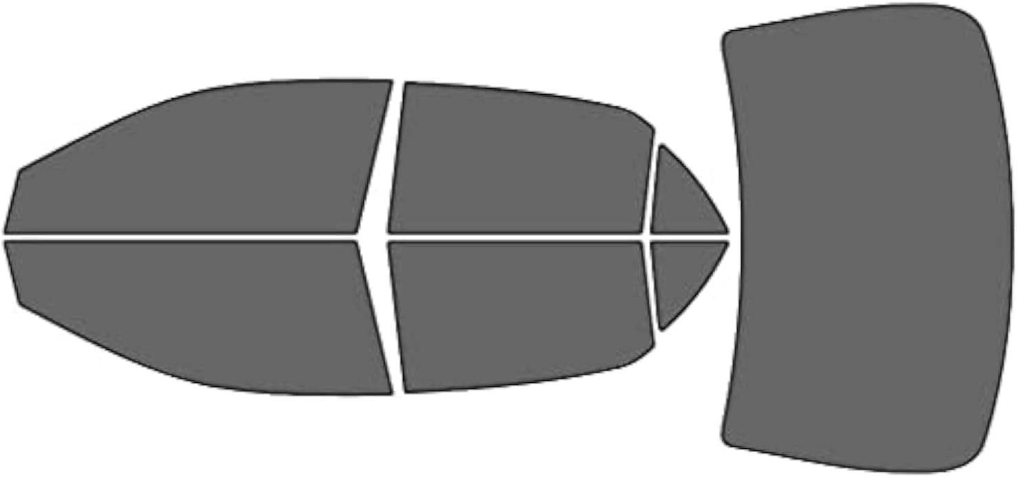 Rvinyl Window Tint Kit Compatible with Toyota Corolla 2009-2013 - Black 35% - Single Ply No Bubble Film - Do it Yourself Vehicle Complete Precut Kit