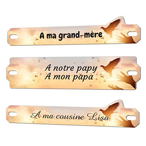 Plaque Funéraire Personnalisée En Plexi - Motif Voiture Vintage 02 - 22x15 Cm, Épaisseur 6mm - Hommage Personnalisé