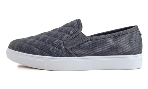 Image of FEVERSOLE Women's Casual Slip On Sneaker Comfort Quilted Loafer Flats