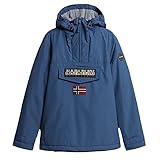 Adjustable hood NAPAPIJRI Rainforest Anorak Jacket Winter - Blue Ensign-XL