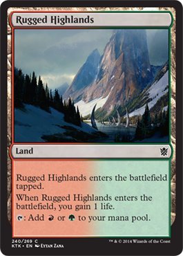 Magic The Gathering - Rugged Highlands (240/269) - Khans of Tarkir
