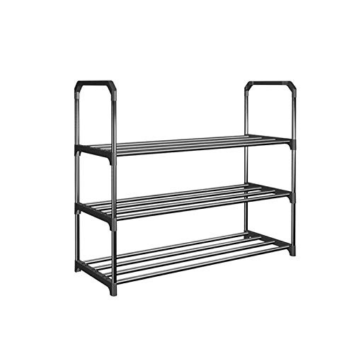 Étagère à chaussures Carrosserie de chaussures à 3 niveaux de chaussures de chaussures de chaussures de chaussures faciles à assembler une tablette de chaussure multifonctionnelle Sauvegarder l'espace