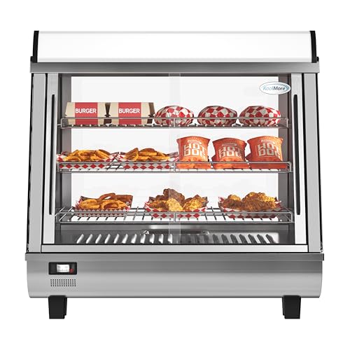 KoolMore 26 in. Glass Countertop Display Warmer, 3.4 cu. ft. in Stainless Steel (HDC-3C-SS)