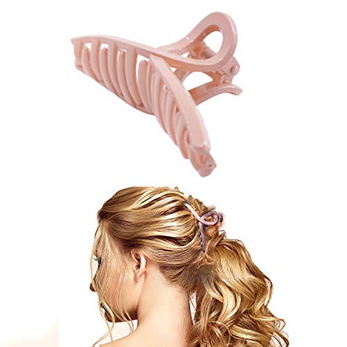 Carrotez Hair Glossy Clips for Women, Hair Clips for Thick and Thin Hair, Non Slip Hair Clips, For All Hair Types, Plastic Material, professional Hair Salon Quality, Indipink