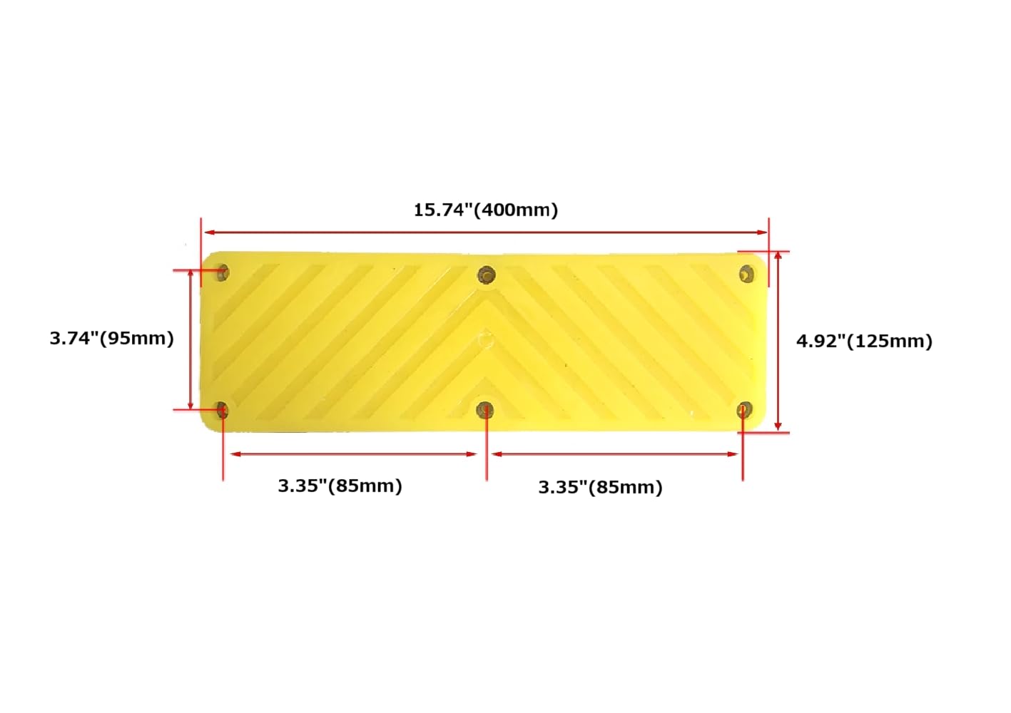 Tire Changer Rubber Pad for Clamp Jaw and Bead Breaker Arm, Chevron Textured Anti-Slip Mounting Pad, Universal Fit for Tire Changing Machine, Rim and Wheel Protection, Model #11