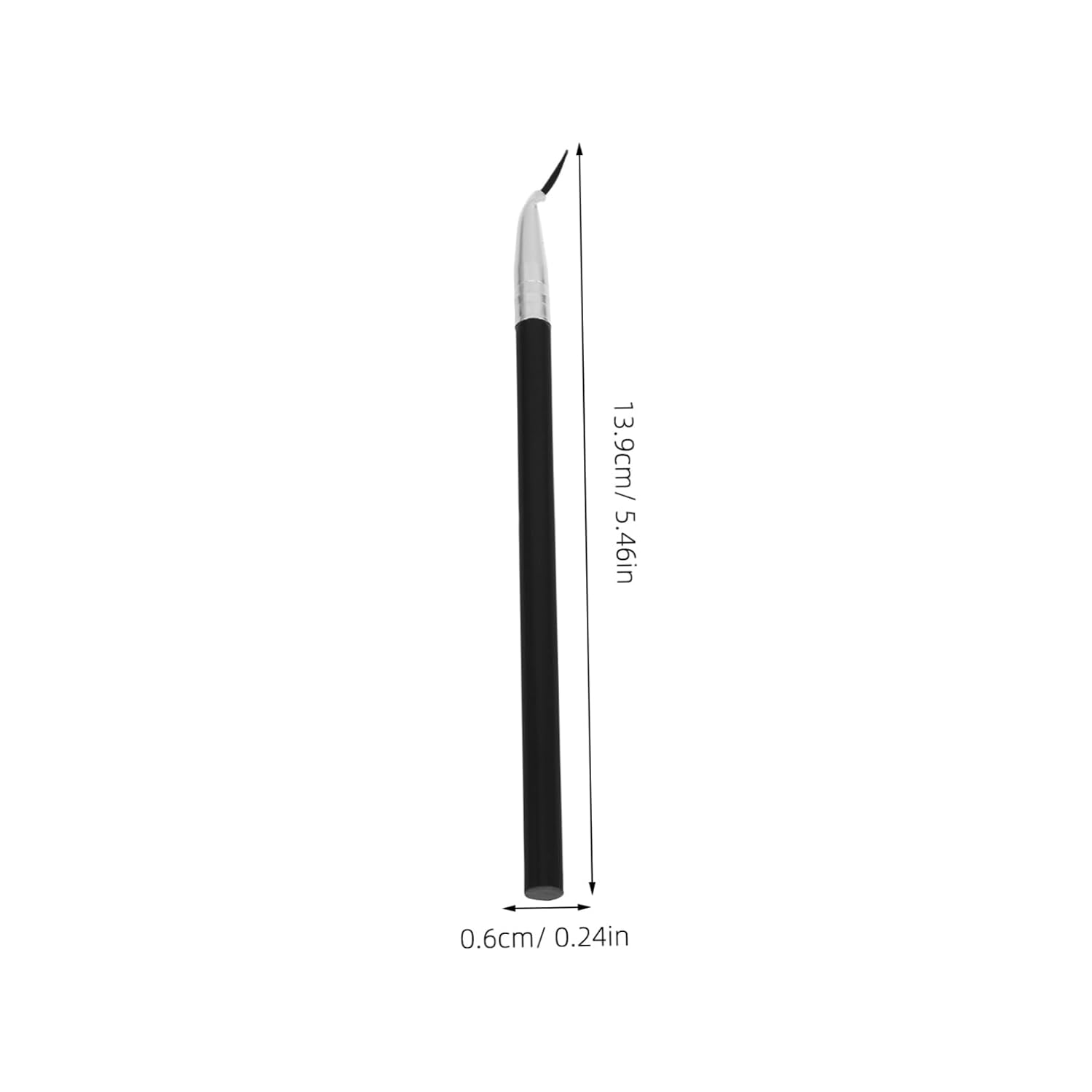 3pcs Handle Eyeliner Brush Angled Natural Hair Brush for Precise Eyeliner and Lip Liner Application Soft and Makeup Tools for Eyebrow and Lash Detailing