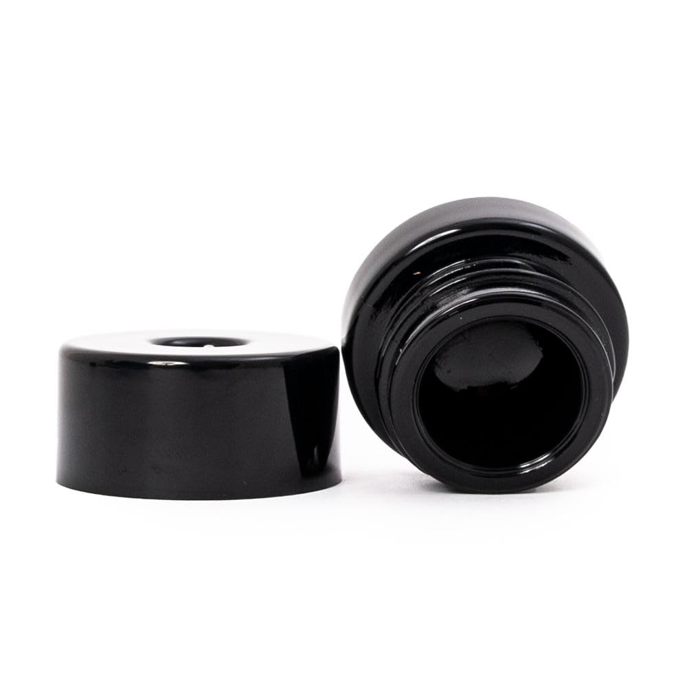 Glas, 4 ml, schwarz, vakuumversiegelt, 63 Stück
