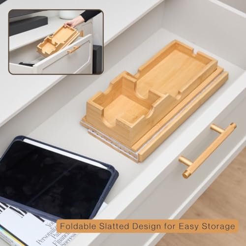 Callabor Couch Cup Holder Tray - Portable Sofa Arm Tray Table - Anti-Spill Armchair Caddy Couch Arm Table Snack Organizer with Removable Tray - Remote Control Holder Perfect for Cups, Snacks, Phone by Callabor - Image 8