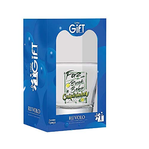 Copo de Caipirinha Decorado Faz um Conico Vidro 270ml - Ruvolo