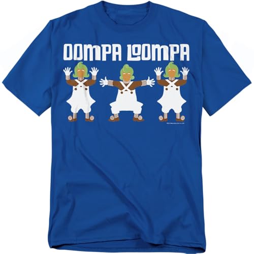Popfunk Willy Wonka Oompa Loompa T Shirt (Large) Royal