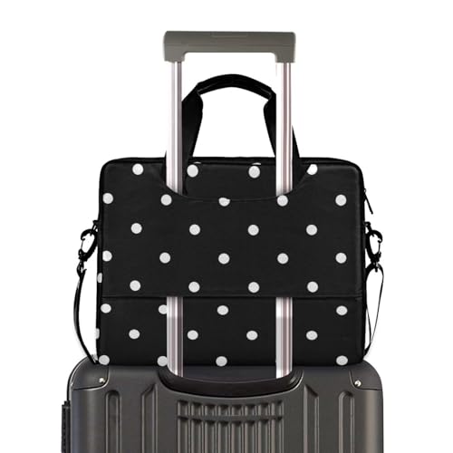 Funda para portátiles 15.6 pulgadas con asa y correa cruzada negra miniatura 4