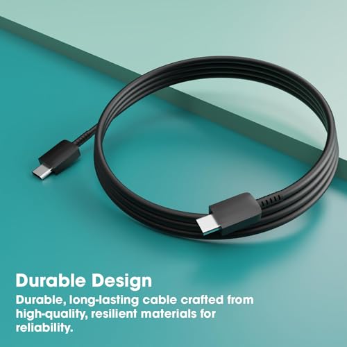 Image of for Samsung Original Type C to C Cable - 3.28 Feet (1 Meter), Black