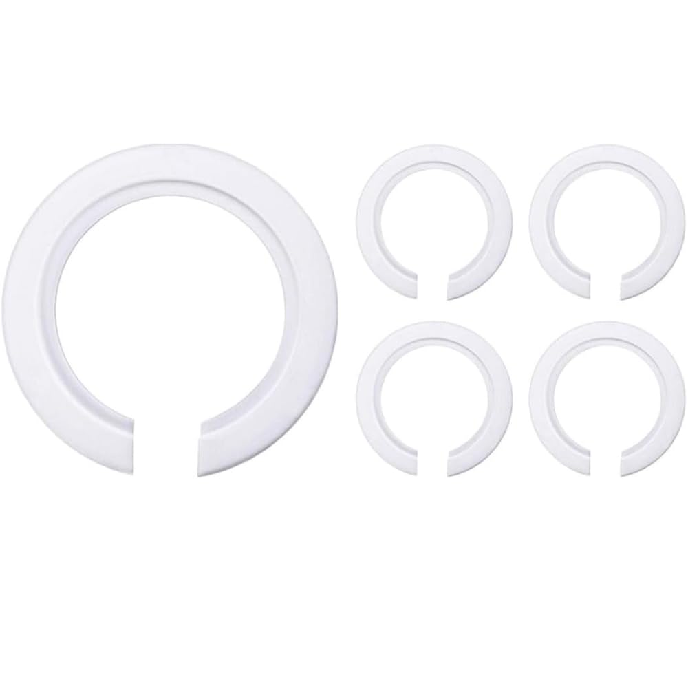Anillos Reductores para Pantalla – Pack 5 Unidades 42 mm a 29 mm, Adaptador Pantalla Lámpara E27 a E14, Convertidor Portalámparas, Plástico Resistente Blanco, PUNTO ES LIGHTING