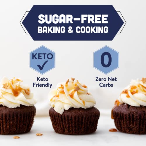 Monk Fruit Erythritol Sweetener, Zero Calorie Blend, Keto Friendly Sugar Substitute, Plastic Free Packaging (4Lbs) #TOP3