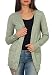 ONLY Damen Feinstrick-Jacke Cardigan Lesly gestrickte Damenjacke 15174274 Basil Mel. L