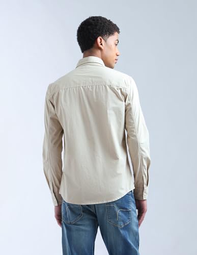 Image of Flying Machine Men's Regular Fit Shirt | Solid | Long Sleeves | Shirt for Man
