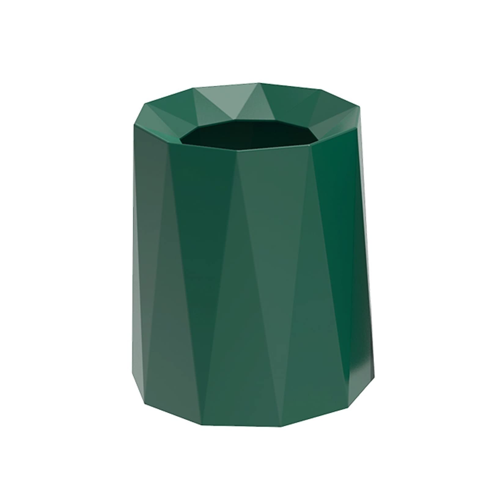 Mülleimer, 12 l, für Haushalt, Schlafzimmer, Wohnzimmer, Küche, Büro, modern, kreativ, einfach, Papierkorb, Küche, Badezimmer, offener Mülleimer, Abfall und Recycling, Küchenabfalleimer (grü