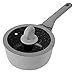 wok Pot de lait en alliage d'aluminium avec couvercle Pot antiadhésif petit pot Pot ergonomique Poignez Pot Sauce Pot