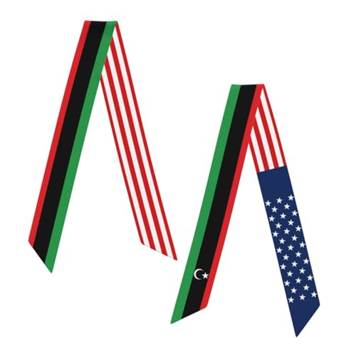 Women's Fashion Neck Scarf Monacan America Flag Neckerchief Headscarf