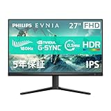 【Amazon.co.jp 限定】PHILIPS EVNIA ゲーミングモニター (27インチ/180Hz/フルHD/Fast IPS/超高速0.5ms/5年保証/AMD FreeSync及びG-Sync Compatible対応/FPS向け/HDR10/HDMI2.0×1、DP1.4×1 /フリッカーフリー/ブルーライト軽減/電源内蔵) 27M2N3200L/11