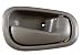 PT Auto Warehouse TO-2543G-RH - Inside Interior Inner Door Handle, Gray - Passenger Side