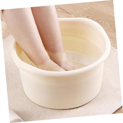 Balde para baño de pies Angoily plástico beige miniatura 7