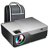 Native 1080P Home Video Projector, Full HD Projector with 300' Display Compatible with TV Stick, HDMI, VGA, USB, Laptop, iPhone Android for PowerPoint Presentation, Home Outdoor Movie