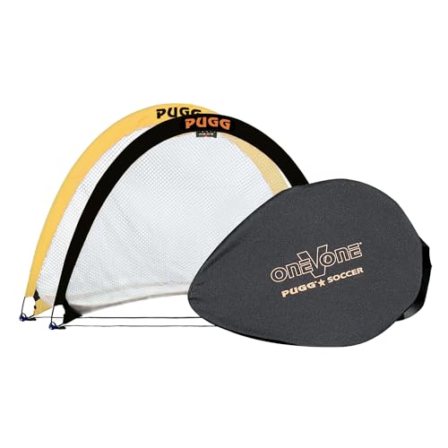 Image of PUGG Pop Up Soccer Goal, Portable Training Football Knitted Poly Net Equipment, The Original Pickup Game Goal, Includes Two Goals & Bag