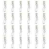 TYRON Carrier Roller with Hooks for Adhesive Curtain Track (Set of 24)