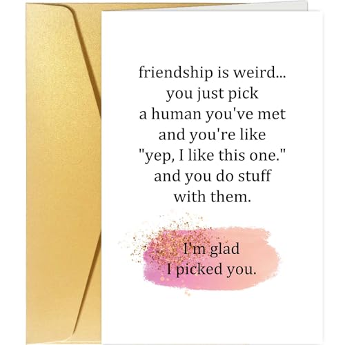 Funny Friendship Card for Best Friend, Humorous Love Card for