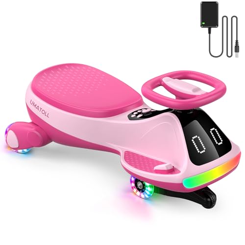 Image of Umatoll 12V Electric Wiggle Car for Kids, Birthday Gifts Toy for Age 3+