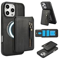DMaos Hülle Für IPhone 14 Pro Max – Mit Abnehmbarer MagSafe Kartenhülle & Ständerfunktion (braun)