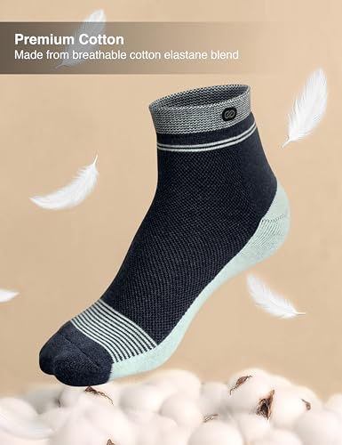 Image of Symbol Premium Men's Cotton Sports Socks Unisex | High Ankle Length | Odour-Free & Anti-bacterial | Cushioned Base | Available in Combo Packs