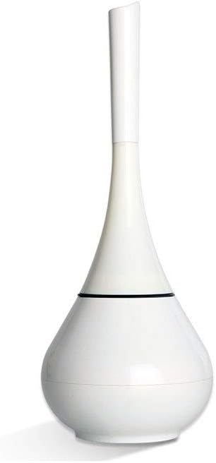 SPOUR Toilet Brush Holder Toilet Brush and Bracket Removable Toilet Brush Long Handle Fully Closed Toilet Brush (White) Toilet Brushes,Toilet Brush with Holder