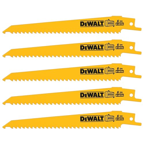 DeWalt DT2359QZ 152mm Lame de scie alternative Coupe rapide bois clouté et plastique (Import Grande Bretagne) Argent